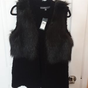 GUESS faux fur vest